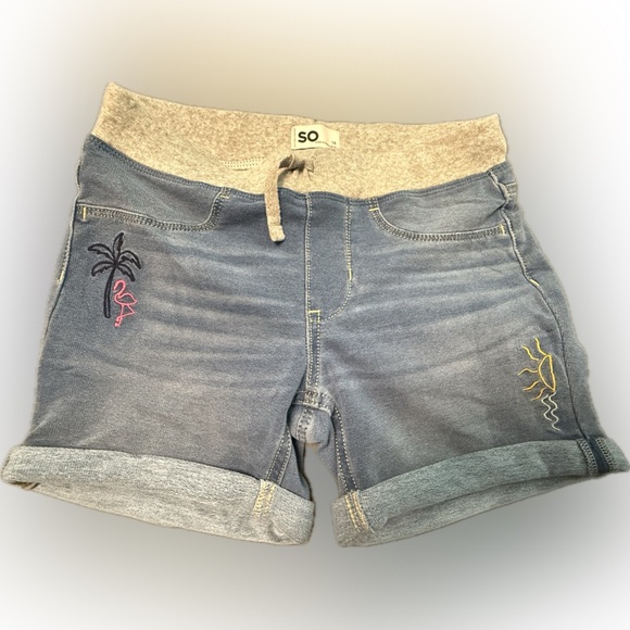 SO Kids Blue Denim Shorts - Picture 1 of 3